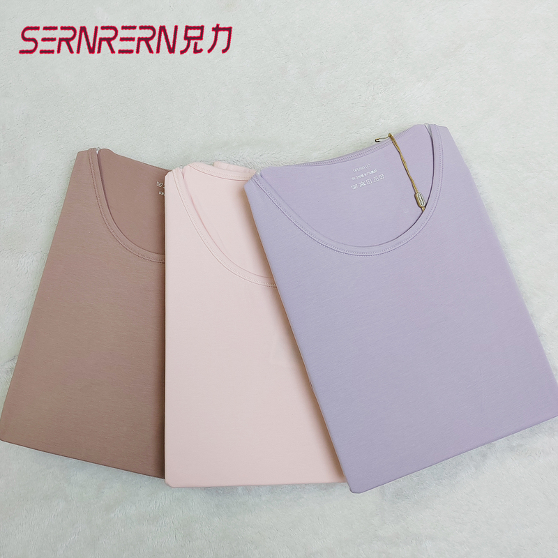 Women's Thermal Underwear Set, Autumn Top and Bottom, Lycra Skin-Friendly Cotton, Thin Style, Autumn Thermal Underwear