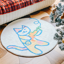 (engage in a thread) tufting original rug pet bedroom bedside foot cushion floor cushion round home entry