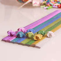 Flash Drilling Stars Paper Stack Lucky Stars Color Paper Chaperone Five Corner Star Paper Hsu Willing Paper Drift Bottle Diy Fold Star Note
