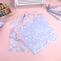 Ancient wind folded paper double-sided printed small fresh and broken flower laminated thousands of paper cranes paper children handmade thick cardboard cut paper material