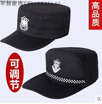 Security hat 2021 new male black summer mesh breathable for training cap security adjustable flat top duck tongue cap