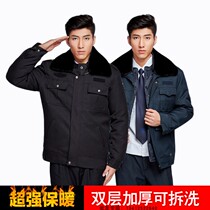 2021 Security cotton clothes men and women cotton coat thickened uniform suit winter cold-proof cotton padded jacket worksuit cotton clothes