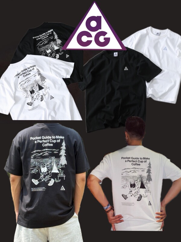 Correct Version of the Acg Co-Branded Outdoor Camping Printed Short-Sleeved T-Shirt, Unisex Loose Casual Sports Top