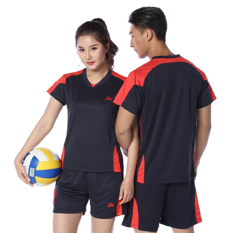 Bộ quần áo bóng chuyền nam và nữ mùa hè, nhanh khô, thoáng khí, chuyên nghiệp, bóng chuyền, thi đấu, đào tạo, đồng phục, in ấn 	lưới bóng chuyền da	