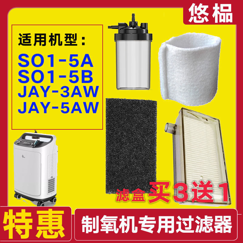 适配瑞迈特制氧机过滤器5升SO1-5A/5B进气过滤器JAY-3AW/5AW滤芯