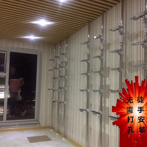 Sneaker store shelf display rack Free combination retractable stainless steel aluminum alloy shoe store shoe rack Shoe display rack