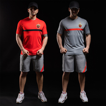 Shanghai Seaplane Football Training Suit Short Sleeve Suit 2021 Central Super Port Jersey Competition Training Customized Team Clothing