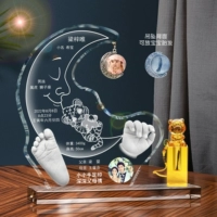 Moon Baby Hand, печать для ног+подвеска с серебряной подвеской+глазированная глава элегантная три сокровища