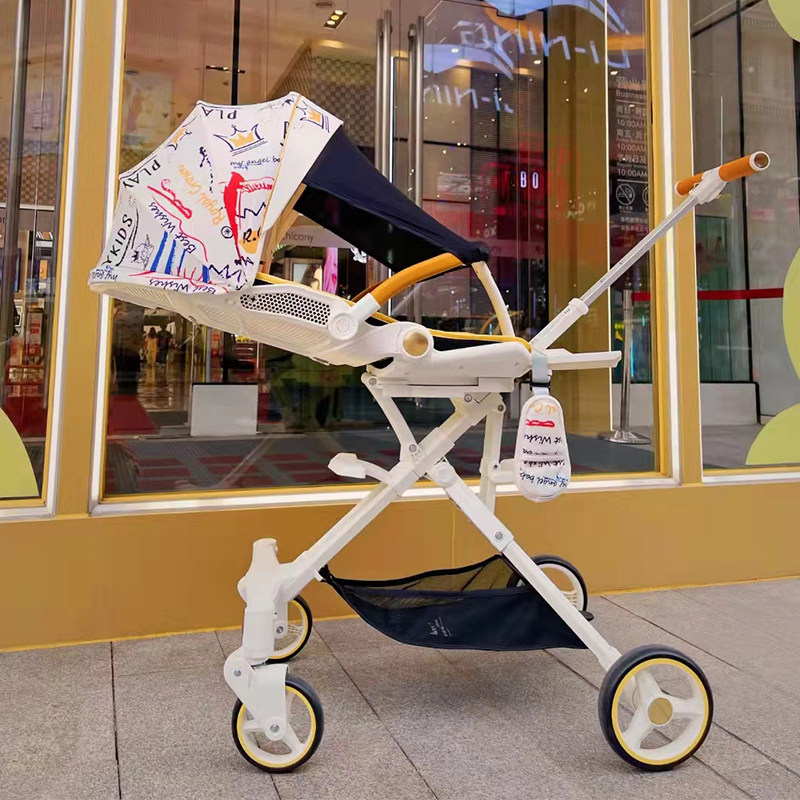 playkids Proco x6-3 two-way baby artifact can sit flat and fold high-view newborn stroller