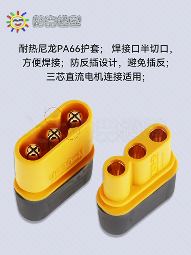 Sunshine Model Amass MR30 Plug 2mm Gold Plugure 3-ядерный выпуск AMS Agent Agent