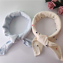 Bourdot Pure Cotton Scarf Woman Autumn Winter Decoration Small Scarf Side Towels Soft Sucking Sweat Big Hand Pasta Garden Broken neck girly