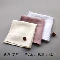 3 strips of linen little square towels white suit pocket towels upscale pure linen handkerchief Bacteriostatic Suction handkerchief