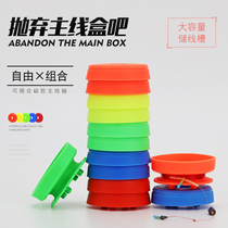New combination color silicone closed main shaft portable combination large spool set fishing gear accessories