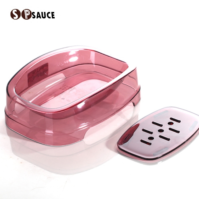 Japan SP SAUCE Large Number of Soap Boxes Bathrooms Drain Soap Racks Hotel Makeup Room Soapy Soap Dish set up box