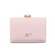 Short wallet for women, cute, Japanese girly, student Korean version, simple three-fold, compact, exquisite and ultra-thin change