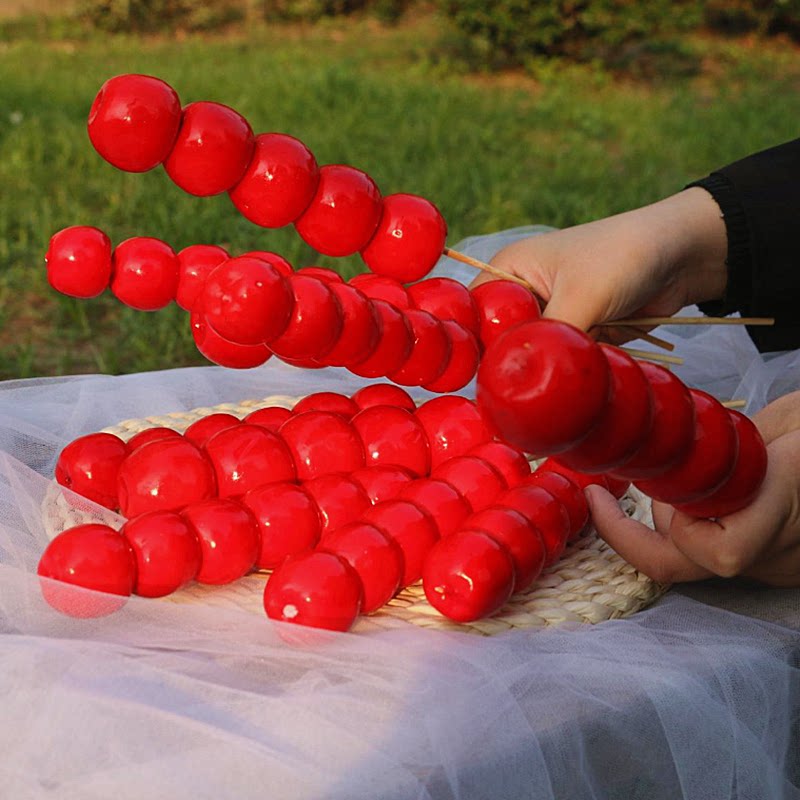 Simulation sugar gourd wedding photography props fake rock sugar gourd string fruit model dance stage performance toys