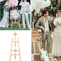 New product location photography props Mori travel I photo ns wedding scene Korean hand-held board easel drawing board set