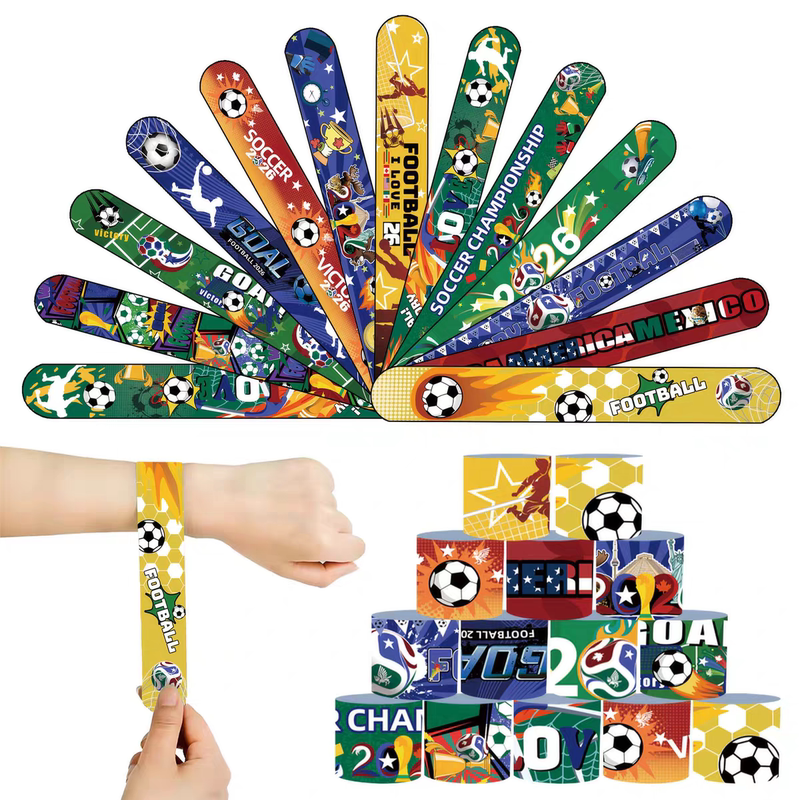 2026 World Cup Toy Story Snap Ring Children's Bracelet Wristband Football Party Kindergarten Gift