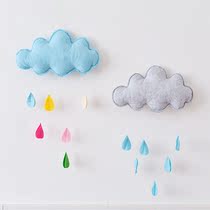 Macarons Color Handmade Unwoven Clouds A Rain Drop Pendant Childrens Tent High Face Value Accessories Shop Window Arrangement Decorations