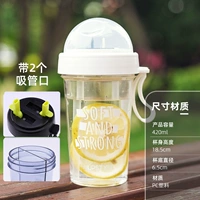 Двойной диск пластиковой чашки снежинки белый 420 мл.