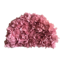 Flower swimming cap fashion and comfortable Korean ins wind long hair hot spring cap Swimming cap female fat head circumference does not pull the head