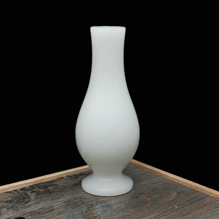 Natural White Jade Afghanistan Jade Vase Jade Vase Jade Net Bottle Home Living Room Small Number Adornment Table Swing Piece Guanyin Bottle