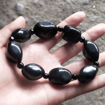 Natural dark green jade bracelet with style elegant medicine king stone jade bracelet for men live magnetic jade bracelet hand accessories for men