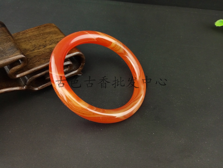 Natural red-agau round jade bracelet national female red corde cord cord bracelet