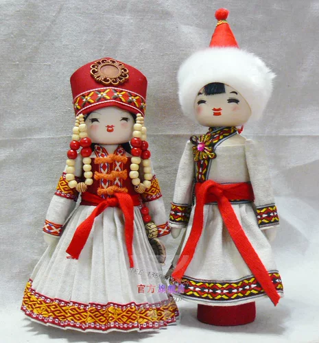 Xiaoqing 27 см. Miao People Buyi, Yi Mongolian тибетские и другие специальные ремесла для этнической куклы конопли