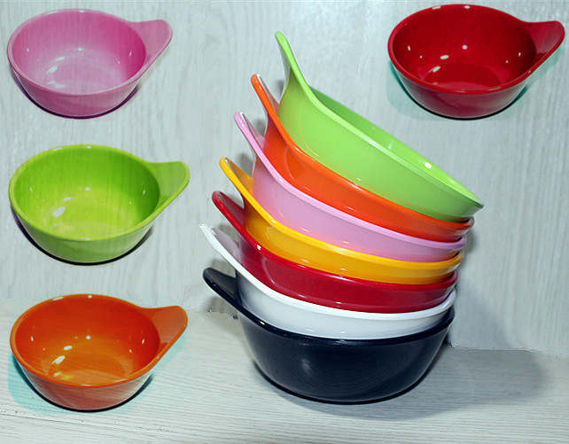 A5 High temperature resistant to fall - resistant porcelain tableware white single ear bowl of hot pot bowl dishes taste small bowl