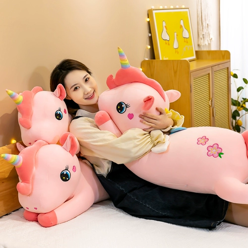 Милая подушка, плюшевая игрушка, тряпичная кукла для обнимания, единорог