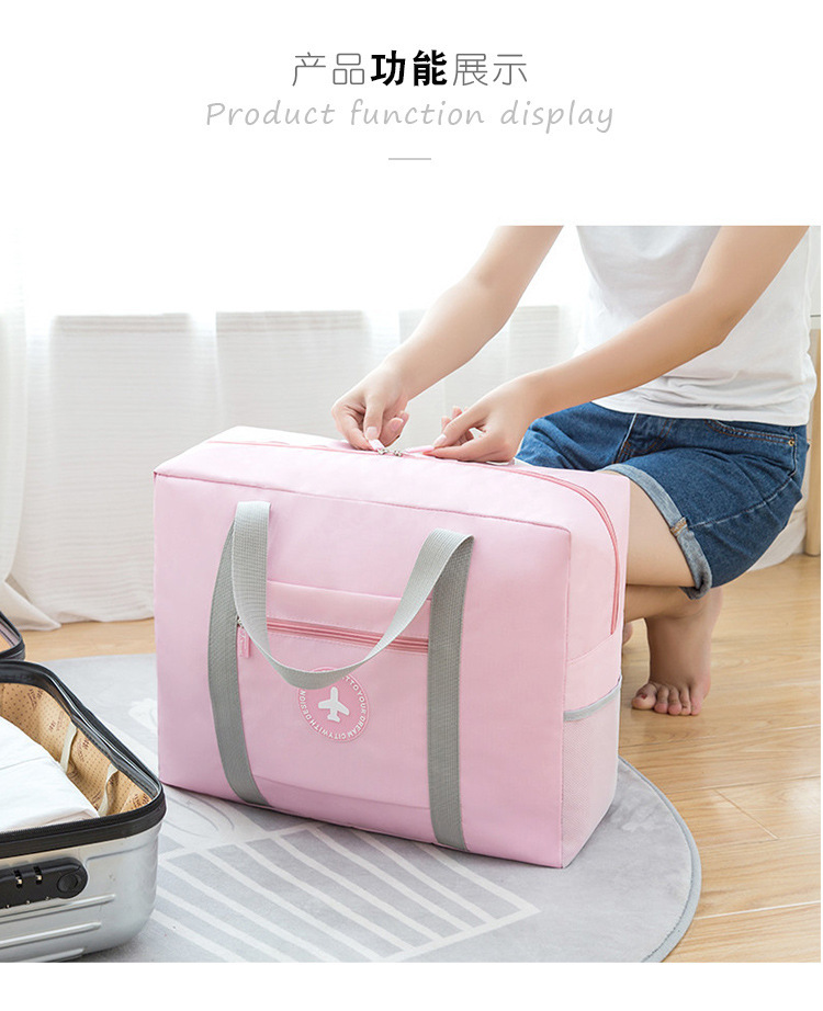 Túi duffel túi du lịch khoảng cách ngắn Túi vải Oxford có thể gập công suất lớn có thể đặt túi xe đẩy không thấm nước túi lưu trữ di động túi du lịch nam