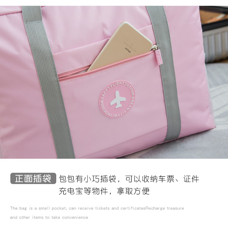 Túi duffel túi du lịch khoảng cách ngắn Túi vải Oxford có thể gập công suất lớn có thể đặt túi xe đẩy không thấm nước túi lưu trữ di động túi du lịch nam