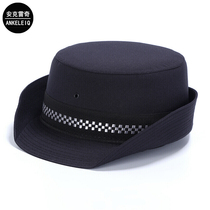 Security curling hat lady guard guard standing etiquette hat child summer black Four Seasons universal Image