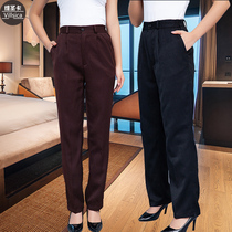  Hotel cleaner aunt property work uniform suit womens trousers spring autumn and winter PA hotel room cleaning pants