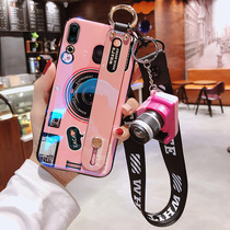 Meizu 16s mobile phone case 16xs Blu-ray camera Wristband note9 with lanyard halter neck Meizu 16 16th personality creative tide Meizu 16th plus All-inclusive anti-drop Meizu x