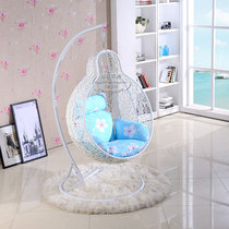 Rattan chair hanging basket indoor and outdoor swing balcony rattan reclining chair dormitory hanging chair adult birds nest single double rocking chair hammock