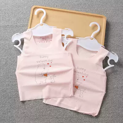 Summer newborn vest sleeveless ultra-thin Tencel baby bottoming vest baby cool vest 0-3 months 6