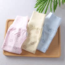 Walibi spring baby cotton high waist belly pants Crotch pants Newborn autumn pants Baby long pants leggings