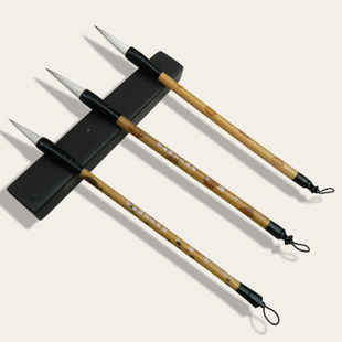 Poly-Dragon Hall Su E Written by Purple Hao Brush with Chinese Painting and Chinese Painting and Calligraphy And Landscape Painting White Cloud Hair