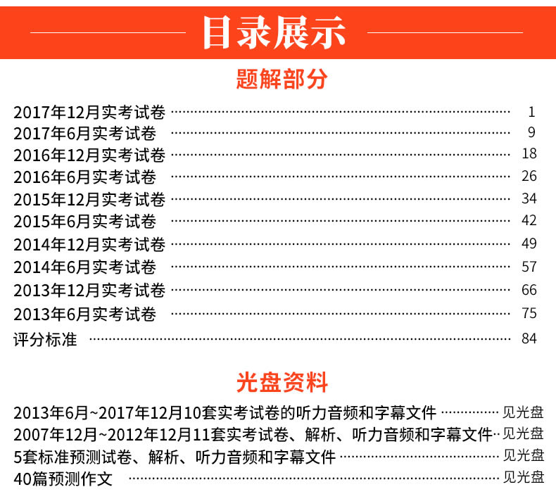 2018年6月B级考试历年全真试卷与详解+B级词