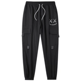 Мужские летние штаны, демисезонные повседневные брюки, оверсайз, свободный крой