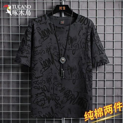 Летняя футболка с коротким рукавом, оверсайз