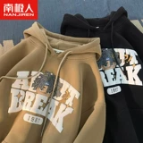 南极人 Мужская весенняя толстовка, демисезонная утепленная куртка, осенний сезон, подходит для подростков