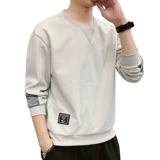 Осенняя демисезонная мужская утепленный лонгслив, флисовая приятная телу толстовка