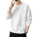 Белая демисезонная толстовка, базовая приятная телу утепленная утепленный лонгслив