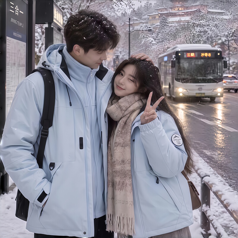 Lingxia Women's Jacket 2026 New Autumn and Winter Three-In-One Outdoor Hardshell Detachable Couple's Jacket Lingxia Women's Jacket 2026 New Autumn and Winter Three-In-One Outdoor Hardshell Detachable Couple's Jacket