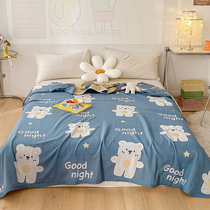 Summer Gauze Cover Blanket Single Pure Cotton Towel Quilt Nap Small Blanket Kindergarten Students Children Summer Quilt Cartoon