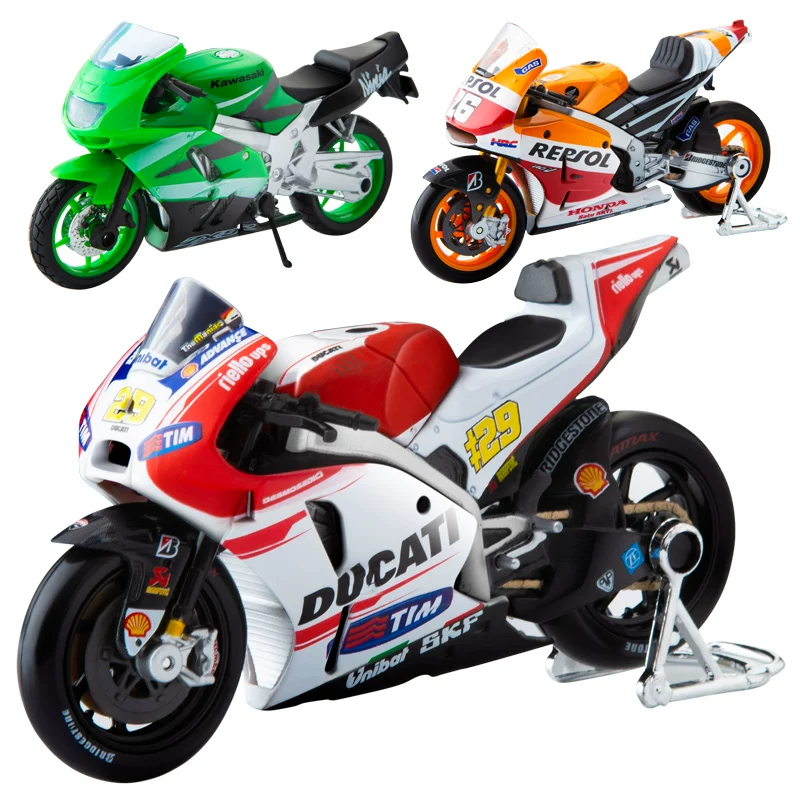Yamaha, Kawasaki, Honda, реалистичная модель автомобиля, масштаб 1:18