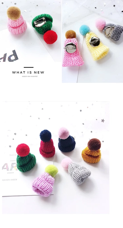 Hàn Quốc mũ len dễ thương trâm cài áo len nữ pin áo len cardigan Nhật Bản và Hàn Quốc phụ kiện trâm đơn giản